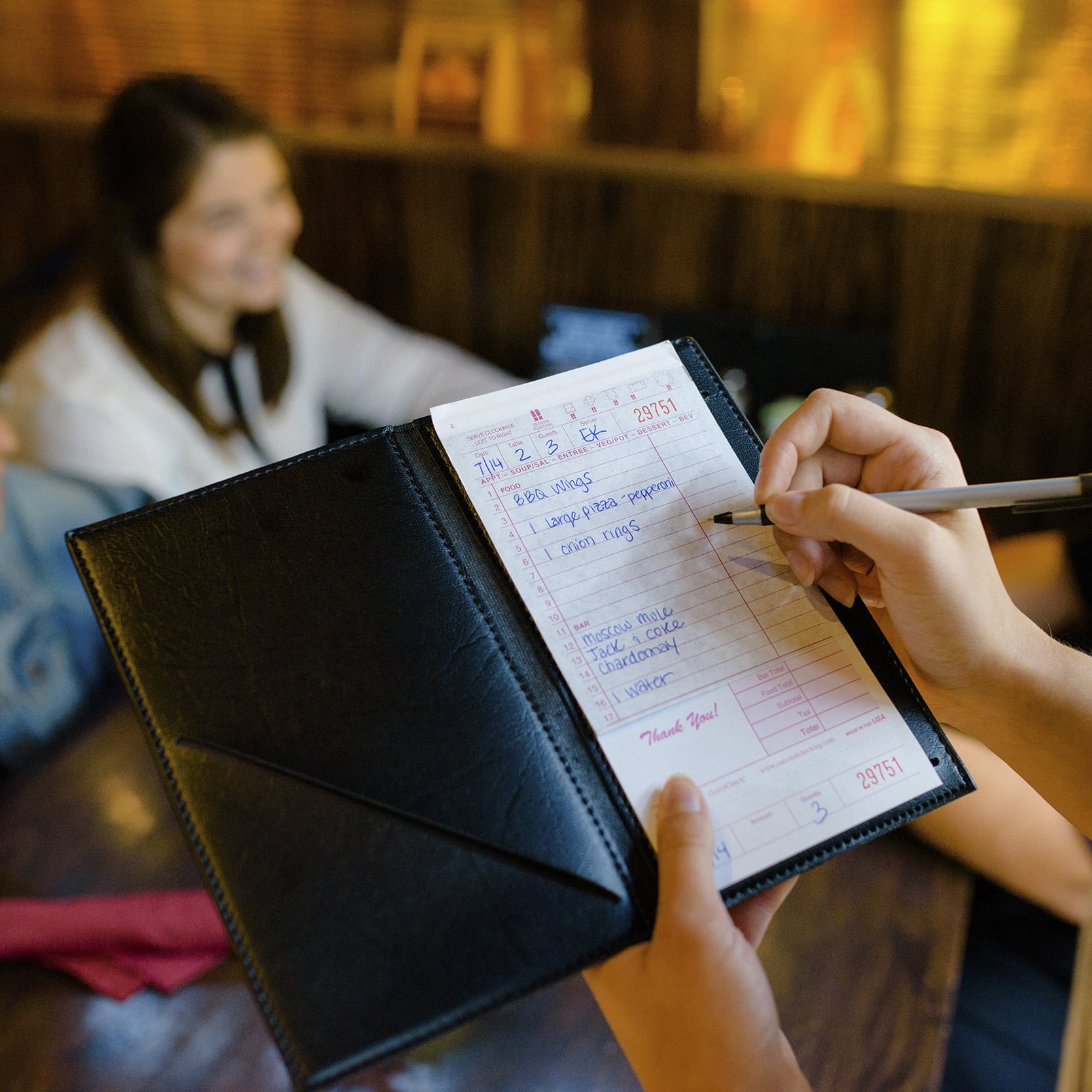 Large Duplicate CarbonBacked Guest Check National Checking