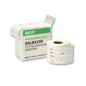 DSLBX23R 2” X 3” Shelf Life Dissolving Label Box