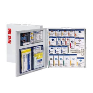FA746005 Large Metal SmartCompliance First Aid Cabinet With Medications