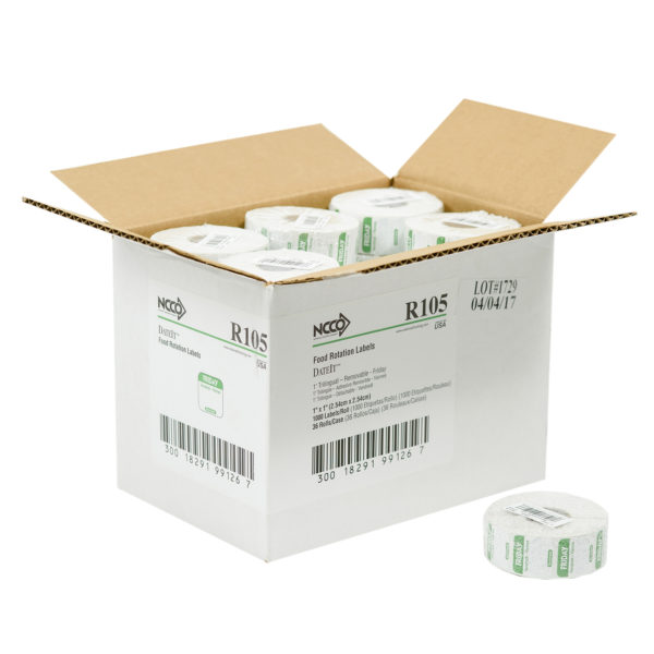 R105 1” X 1” Removable Labels