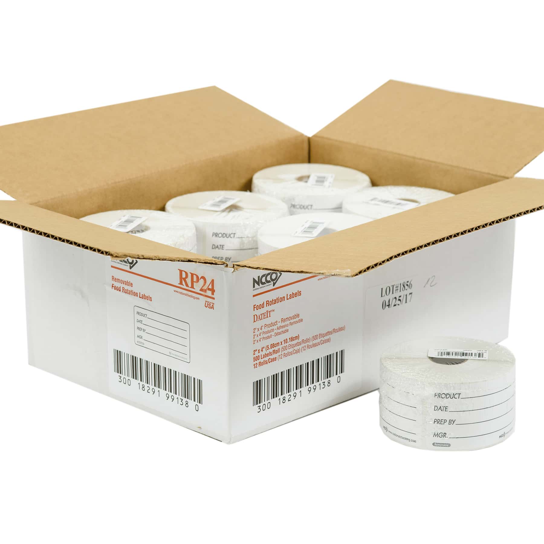 RP24 2” X 4” Product Removable Labels