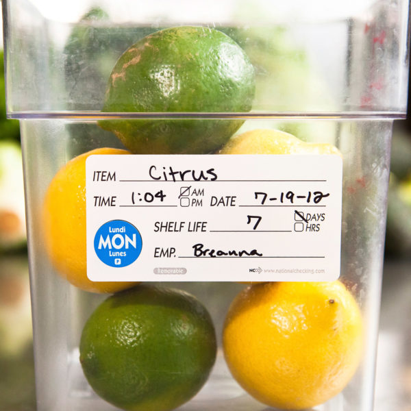 2” x 4” Shelf Life Removable Labels