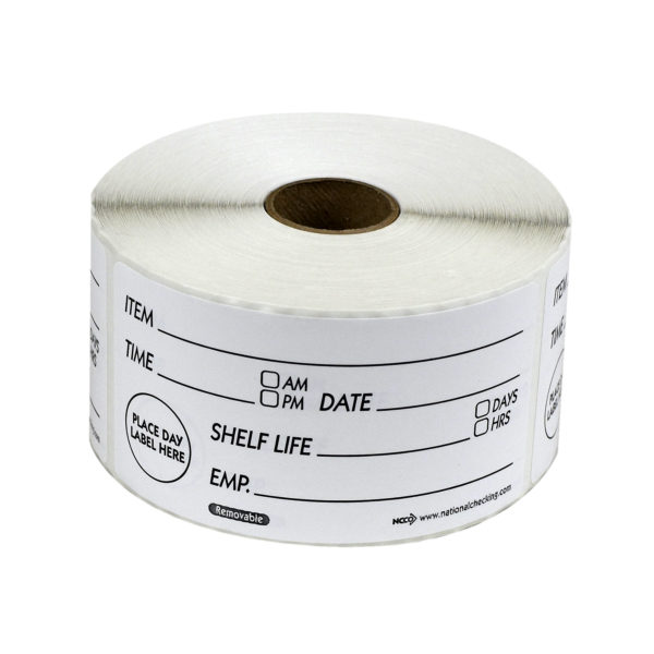 RSL24R 2” X 4” Shelf Life Removable Labels