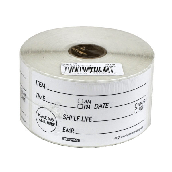 RSL24R 2” X 4” Shelf Life Removable Labels