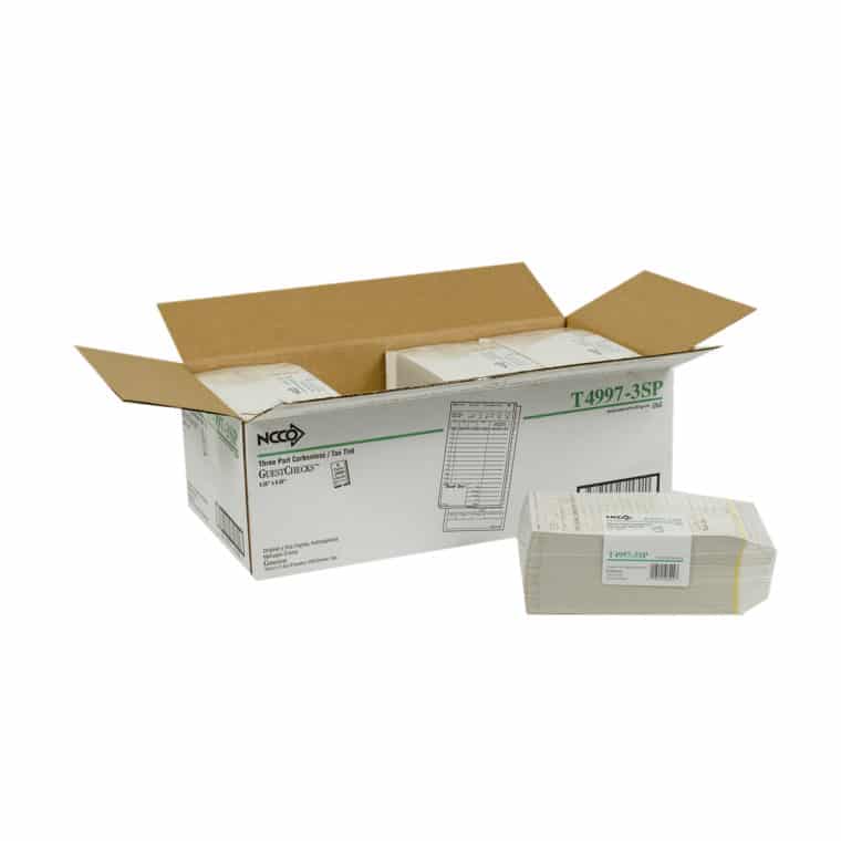 Three Part Check Large-Wide Three-Part Carbonless Guest Check - National Checking