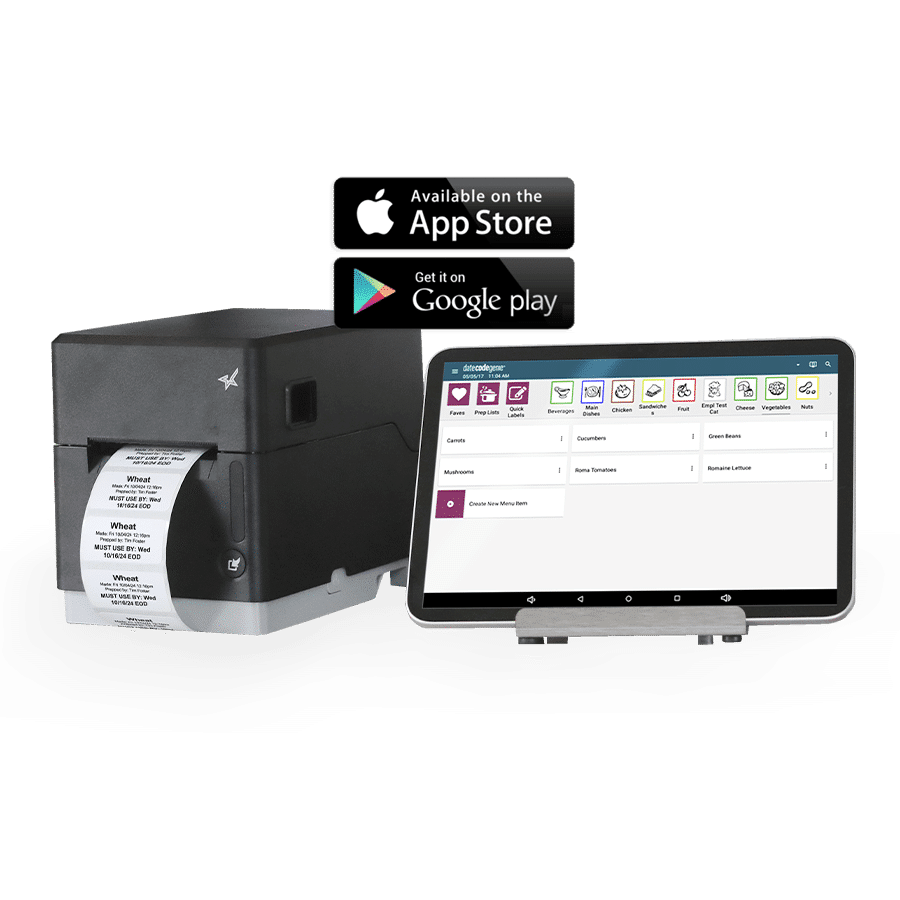 Datecodegenie food labeling app solution